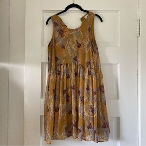 Mustard and purple xhilaration dress medium (maybe vintage?)